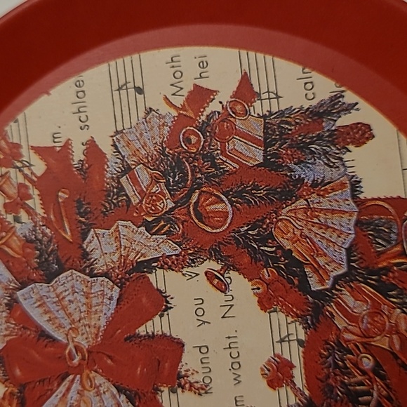 Set of 6 Metal Christmas Coasters in Metal Storage Tin - Picture 9 of 16